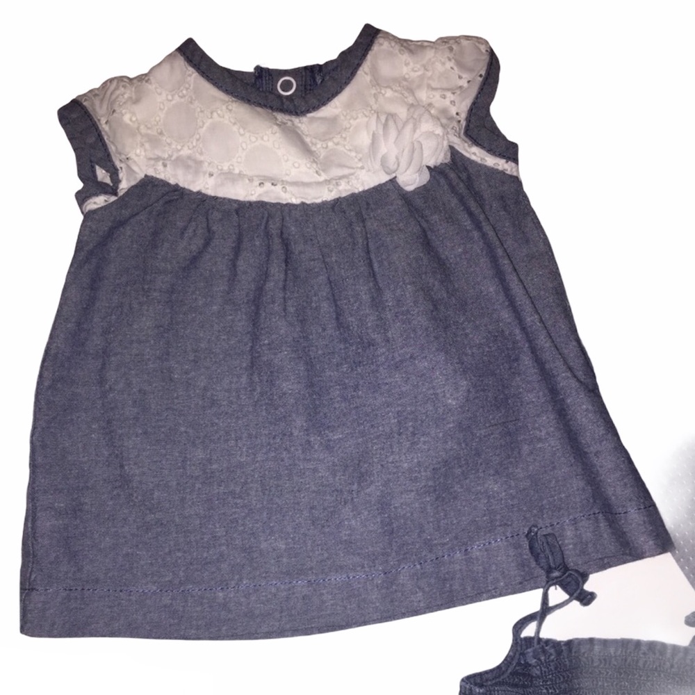 Lot 3pcs Baby Girl’s 100% Cotton Size 0-6M - Picture 3 of 11